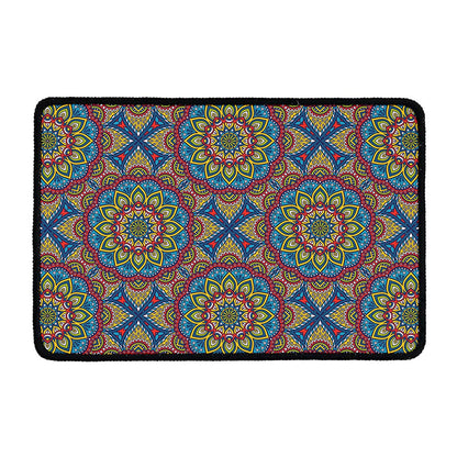 Colorful Bohemian Mandala Pattern Print Kitchen Mat