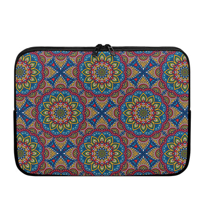 Colorful Bohemian Mandala Pattern Print Laptop Sleeve