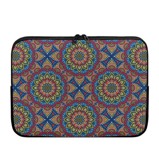 Colorful Bohemian Mandala Pattern Print Laptop Sleeve
