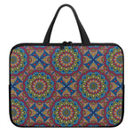 Colorful Bohemian Mandala Pattern Print Laptop Sleeve With Handle