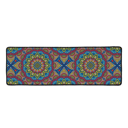 Colorful Bohemian Mandala Pattern Print Long Kitchen Mat