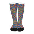 Colorful Bohemian Mandala Pattern Print Long Socks