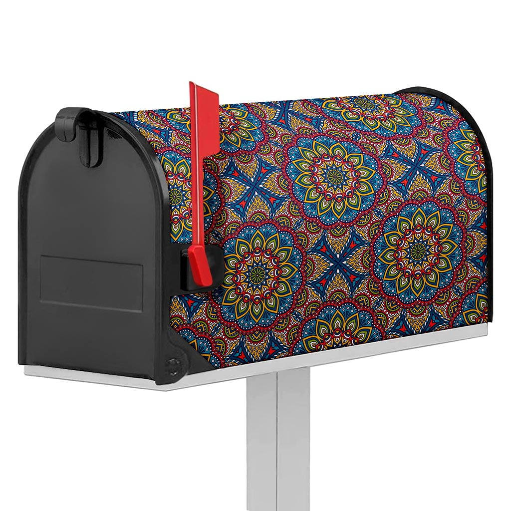 Colorful Bohemian Mandala Pattern Print Mailbox Cover