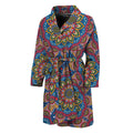 Colorful Bohemian Mandala Pattern Print Men's Bathrobe