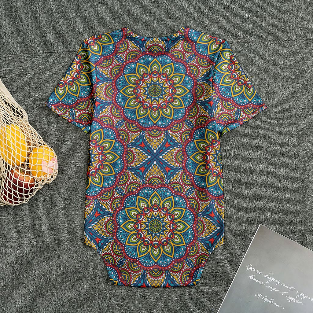 Colorful Bohemian Mandala Pattern Print Men's Bodysuit