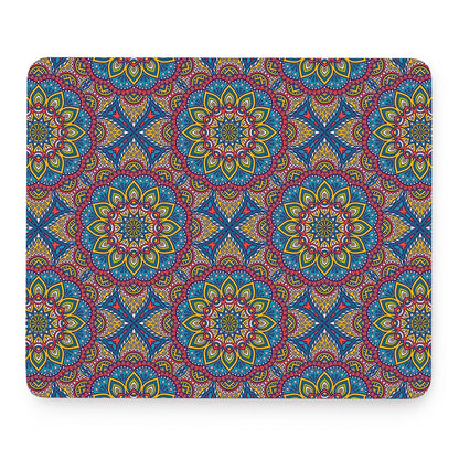 Colorful Bohemian Mandala Pattern Print Mouse Pad