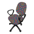 Colorful Bohemian Mandala Pattern Print Office Chair Cover