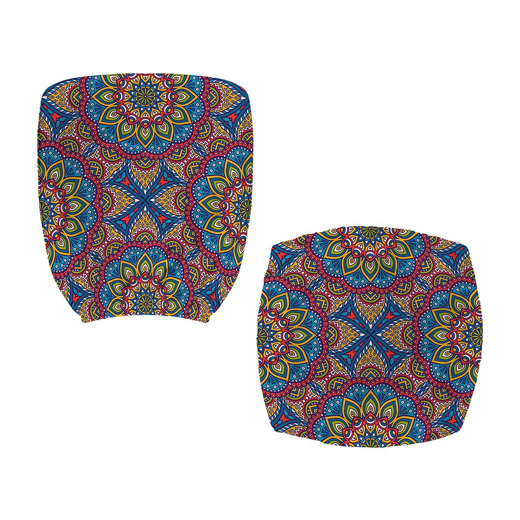Colorful Bohemian Mandala Pattern Print Office Chair Cover