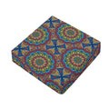 Colorful Bohemian Mandala Pattern Print Outdoor Seat Cushion Cover