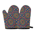 Colorful Bohemian Mandala Pattern Print Oven Mitts