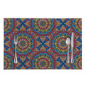 Colorful Bohemian Mandala Pattern Print Placemat