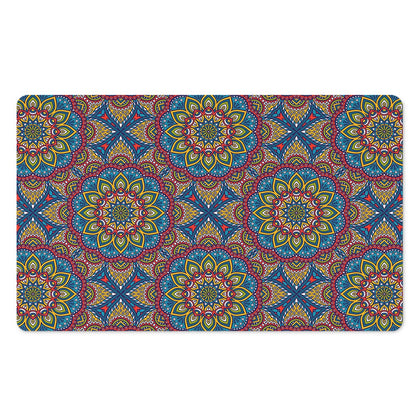 Colorful Bohemian Mandala Pattern Print Polyester Doormat