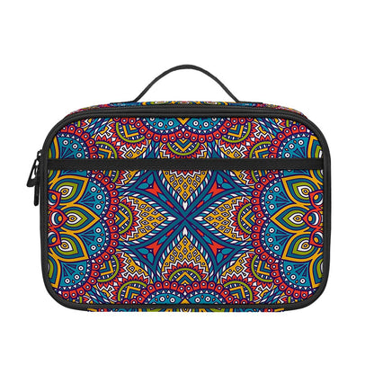 Colorful Bohemian Mandala Pattern Print Portable Lunch Bag