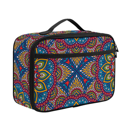 Colorful Bohemian Mandala Pattern Print Portable Lunch Bag