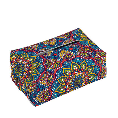 Colorful Bohemian Mandala Pattern Print Rectangle Tissue Box Cover