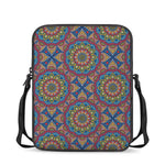 Colorful Bohemian Mandala Pattern Print Rectangular Crossbody Bag