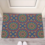 Colorful Bohemian Mandala Pattern Print Rubber Doormat