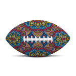 Colorful Bohemian Mandala Pattern Print Rugby Ball