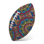Colorful Bohemian Mandala Pattern Print Rugby Ball