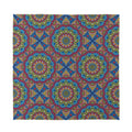 Colorful Bohemian Mandala Pattern Print Silk Bandana