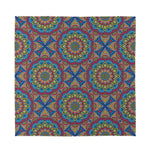 Colorful Bohemian Mandala Pattern Print Silk Bandana