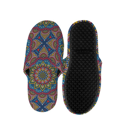 Colorful Bohemian Mandala Pattern Print Slippers