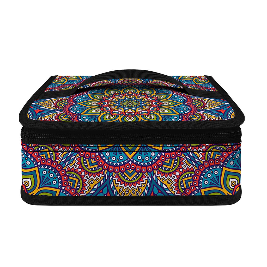 Colorful Bohemian Mandala Pattern Print Small Lunch Bag
