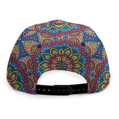 Colorful Bohemian Mandala Pattern Print Snapback Cap
