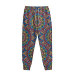 Colorful Bohemian Mandala Pattern Print Sweatpants