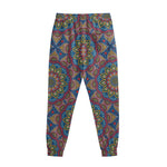 Colorful Bohemian Mandala Pattern Print Sweatpants