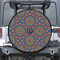 Colorful Bohemian Mandala Pattern Print Tire Cover With Camera Hole
