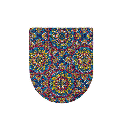 Colorful Bohemian Mandala Pattern Print Toilet Lid Cover