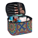 Colorful Bohemian Mandala Pattern Print Travel Makeup Bag
