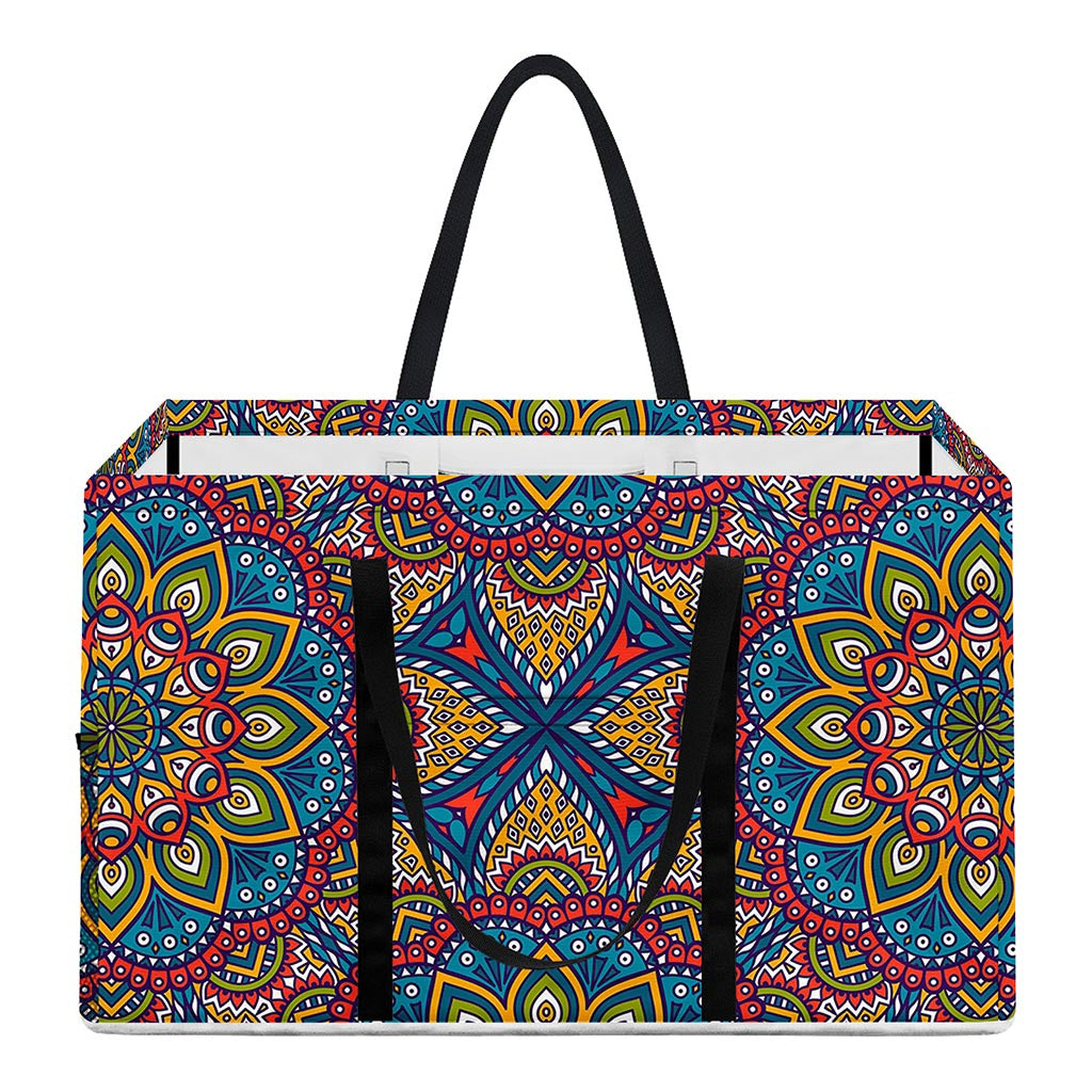 Colorful Bohemian Mandala Pattern Print Utility Tote Bag