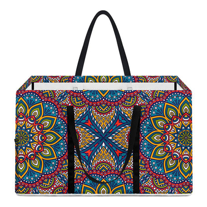 Colorful Bohemian Mandala Pattern Print Utility Tote Bag