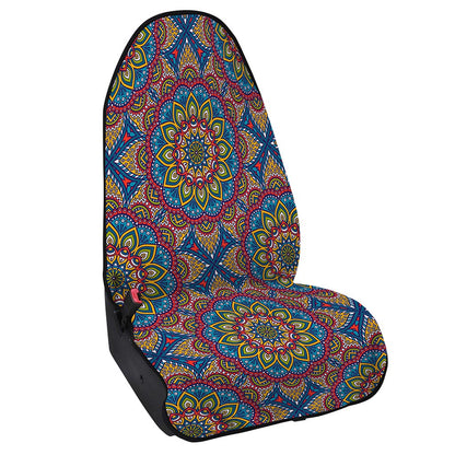 Colorful Bohemian Mandala Pattern Print Waterproof Car Seat Cover
