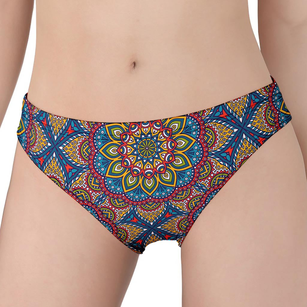 Colorful Bohemian Mandala Pattern Print Women's Panties