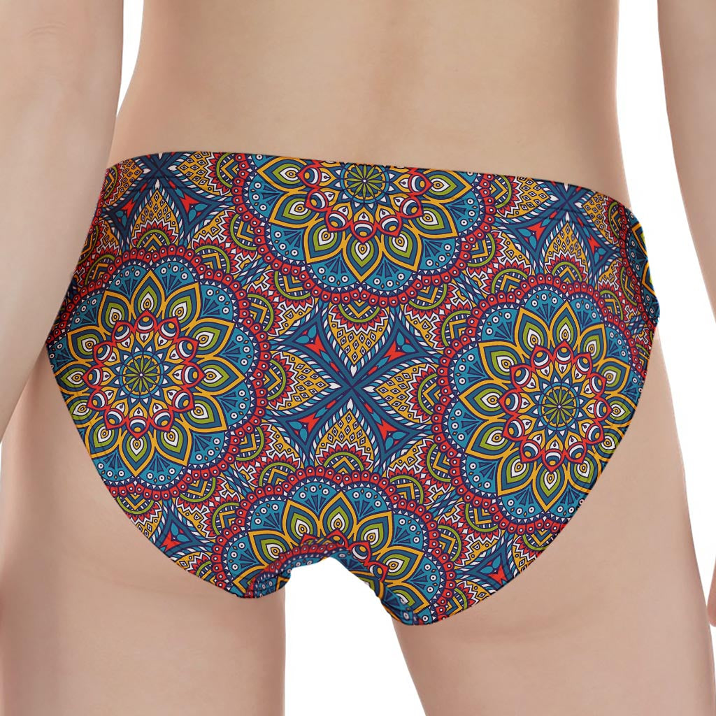 Colorful Bohemian Mandala Pattern Print Women's Panties