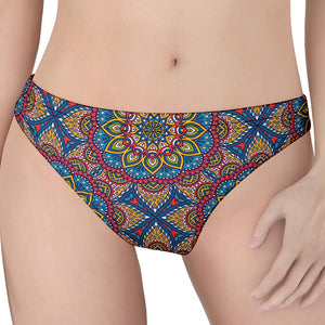 Colorful Bohemian Mandala Pattern Print Women's Thong