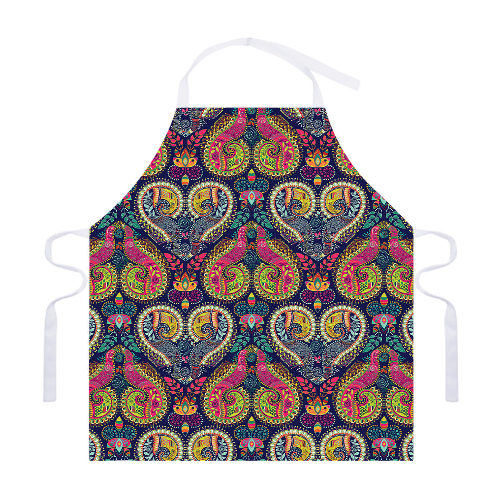 Colorful Boho Paisley Pattern Print Adjustable Apron
