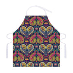 Colorful Boho Paisley Pattern Print Adjustable Apron