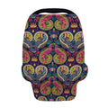 Colorful Boho Paisley Pattern Print Baby Seat Cover