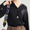 Colorful Boho Paisley Pattern Print Bag Strap