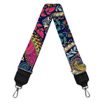 Colorful Boho Paisley Pattern Print Bag Strap