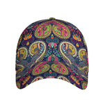 Colorful Boho Paisley Pattern Print Baseball Cap