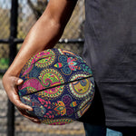Colorful Boho Paisley Pattern Print Basketball