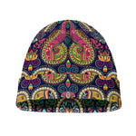 Colorful Boho Paisley Pattern Print Beanie