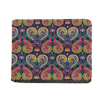Colorful Boho Paisley Pattern Print Bifold Wallet