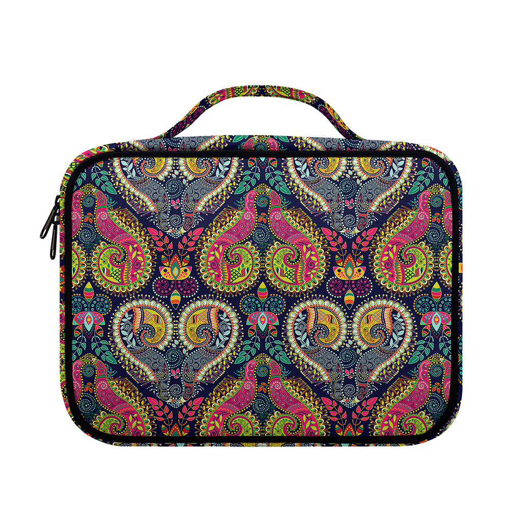 Colorful Boho Paisley Pattern Print Briefcase Bible Bag