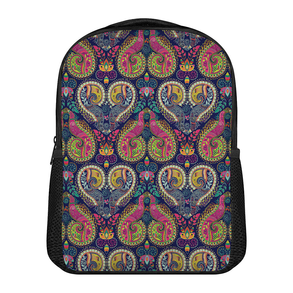Colorful Boho Paisley Pattern Print Casual Backpack